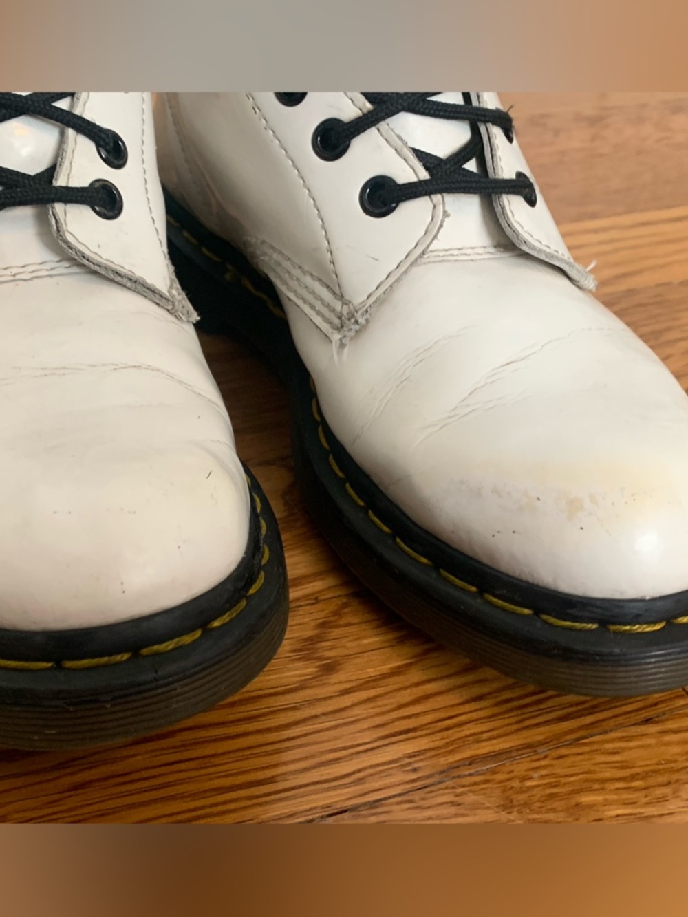 Dr Martens 1460 White Combat Boots Women’s size 8 - Picture 3 of 10
